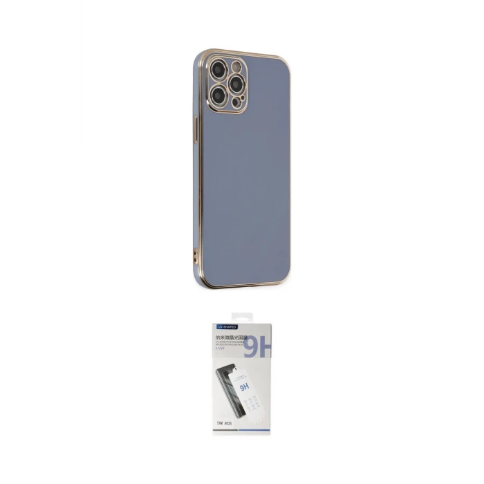 ieg™ iPhone 12 Pro Max Kılıf Yankı Serisi - Şeffaf Uv Polymer Nano Ekran Koruyucu