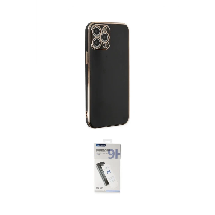 ieg™ iPhone 12 Pro Max Kılıf Yankı Serisi - Şeffaf Uv Polymer Nano Ekran Koruyucu