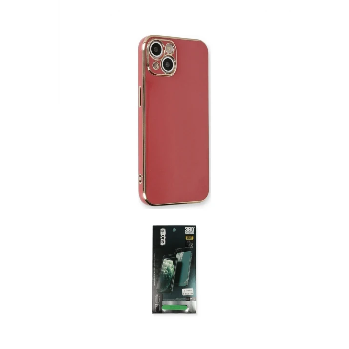 ieg™ iPhone 13 Kılıf Yankı Serisi - Şeffaf 360 Full Body Arka Koruyucu