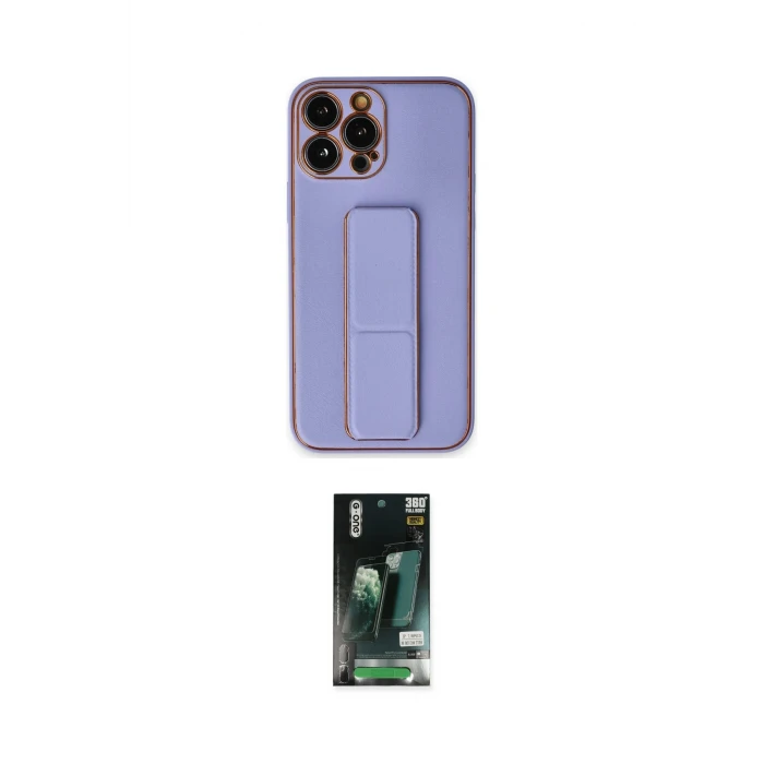 ieg™ iPhone 13 Pro Kılıf Akış Doku - Şeffaf 360 Full Body Arka Koruyucu