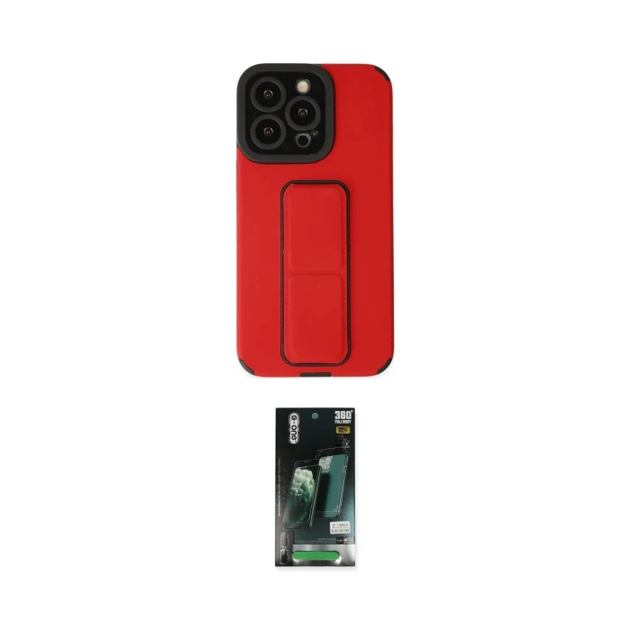 ieg™ iPhone 13 Pro Kılıf Çekirdek Yansıma - Şeffaf 360 Full Body Arka Koruyucu