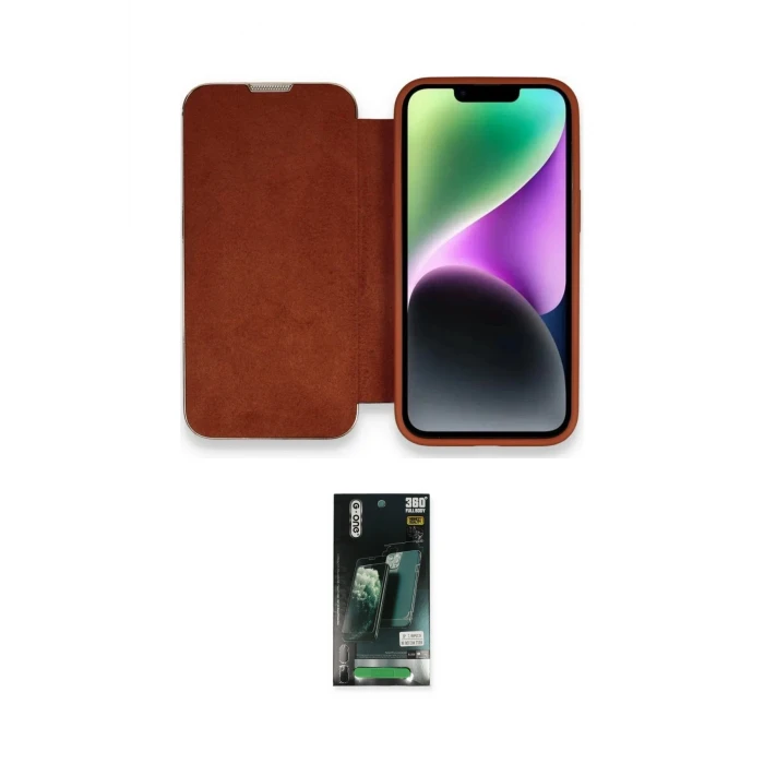 ieg™ iPhone 13 Pro Kılıf Siluet Minimal Serisi - Şeffaf 360 Full Body Arka Koruyucu