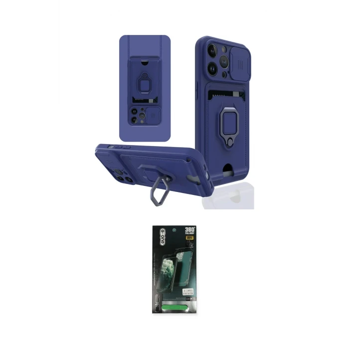 ieg™ iPhone 13 Pro Kılıf Vadi Form Prime - Şeffaf 360 Full Body Arka Koruyucu