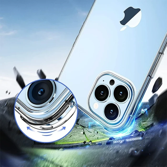 ieg™ İphone 13 Pro Max 6.7inç Shockproof Darbe Emici Silikon Kılıf