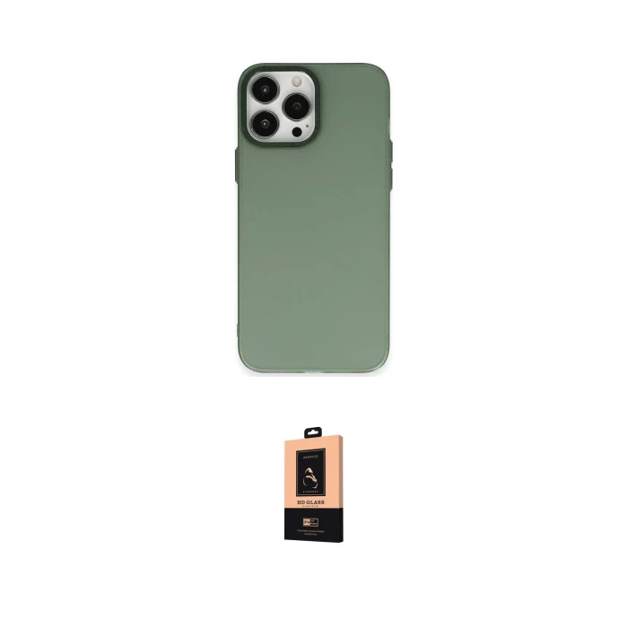 ieg™ iPhone 13 Pro Max Kılıf Ahenk Çizgi Prime - Şeffaf Maxco Cam Ekran Koruyucu