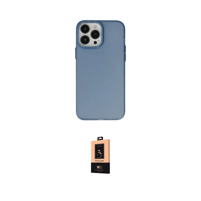 ieg™ iPhone 13 Pro Max Kılıf Ahenk Çizgi Prime - Şeffaf Maxco Cam Ekran Koruyucu