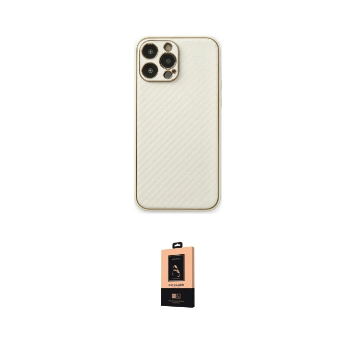 ieg™ iPhone 13 Pro Max Kılıf Ahenk Işık - Şeffaf Maxco Cam Ekran Koruyucu