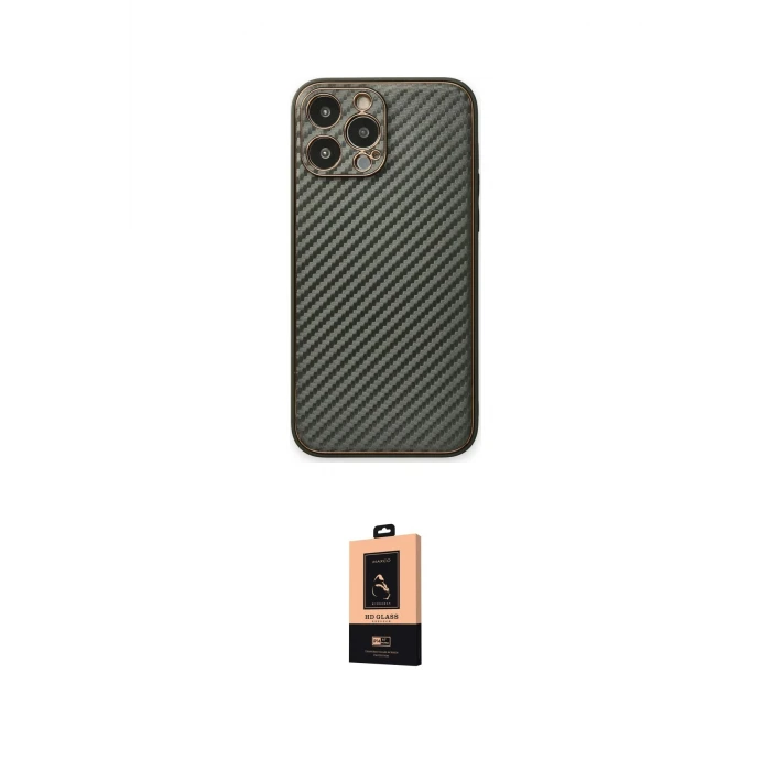 ieg™ iPhone 13 Pro Max Kılıf Ahenk Işık - Şeffaf Maxco Cam Ekran Koruyucu