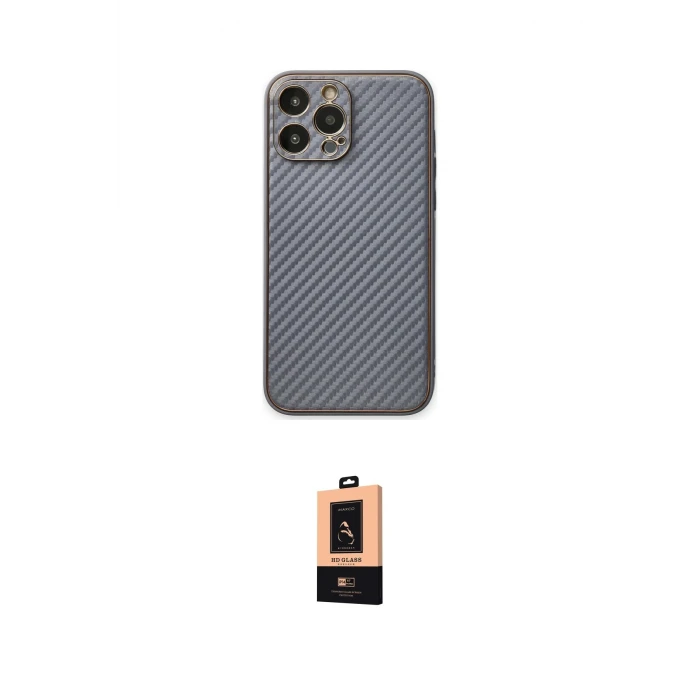 ieg™ iPhone 13 Pro Max Kılıf Ahenk Işık - Şeffaf Maxco Cam Ekran Koruyucu