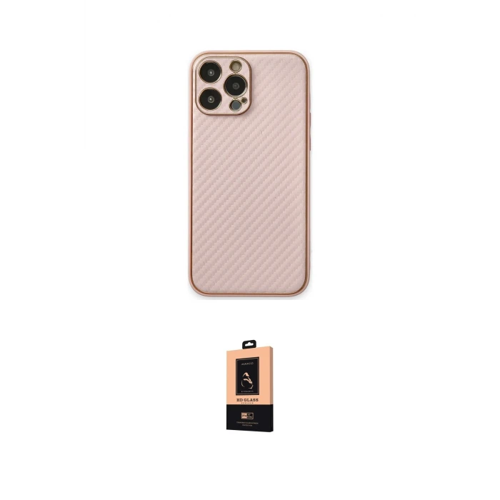 ieg™ iPhone 13 Pro Max Kılıf Ahenk Işık - Şeffaf Maxco Cam Ekran Koruyucu