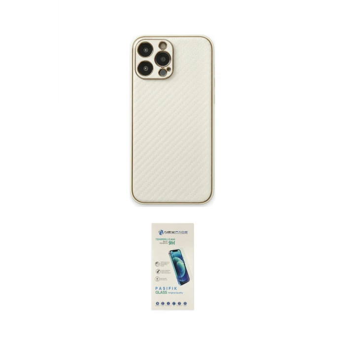 ieg™ iPhone 13 Pro Max Kılıf Ahenk Işık - Şeffaf Pasifik Cam Ekran Koruyucu
