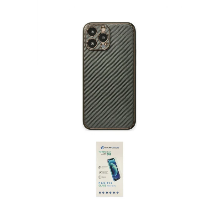ieg™ iPhone 13 Pro Max Kılıf Ahenk Işık - Şeffaf Pasifik Cam Ekran Koruyucu