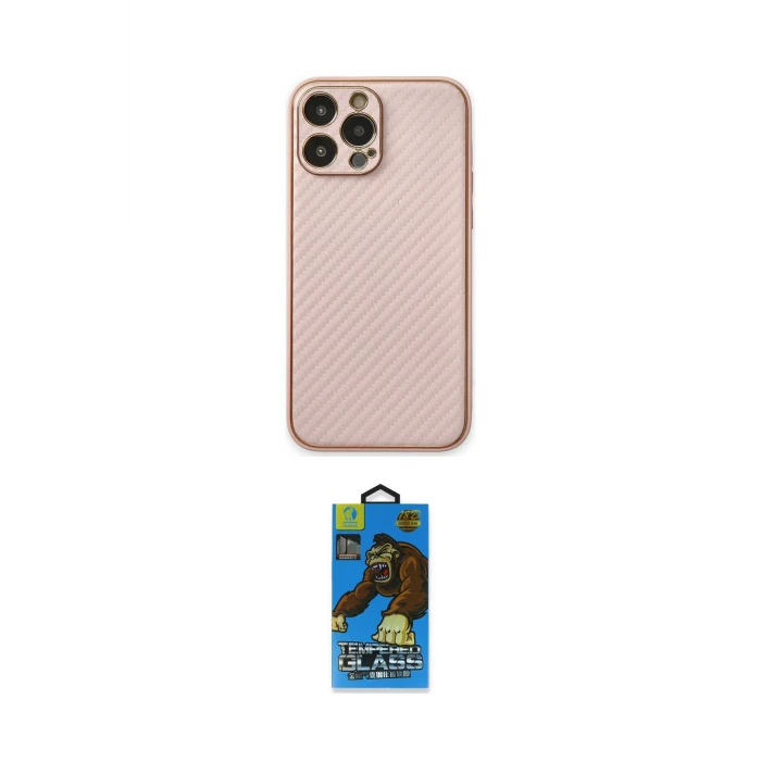 ieg™ iPhone 13 Pro Max Kılıf Ahenk Işık - Siyah 18D Cam Ekran Koruyucu