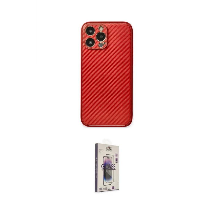ieg™ iPhone 13 Pro Max Kılıf Ahenk Işık - Siyah Bilvis 3D Cam Ekran Koruyucu