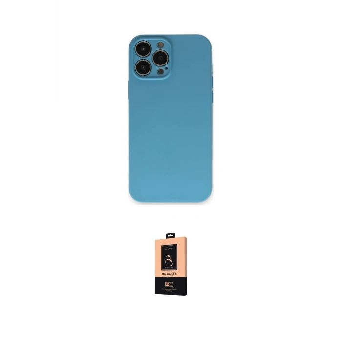 ieg™ iPhone 13 Pro Max Kılıf Ahenk Serisi - Şeffaf Maxco Cam Ekran Koruyucu