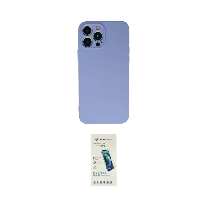 ieg™ iPhone 13 Pro Max Kılıf Ahenk Serisi - Şeffaf Pasifik Cam Ekran Koruyucu