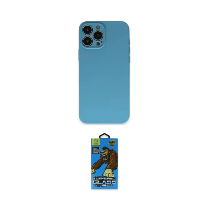 ieg™ iPhone 13 Pro Max Kılıf Ahenk Serisi - Siyah 18D Cam Ekran Koruyucu