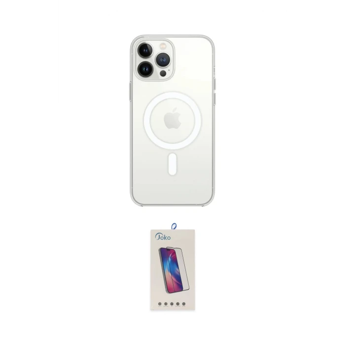 ieg™ iPhone 13 Pro Max Kılıf Ahenk Yansıma Prime - Siyah Joko 5D Cam