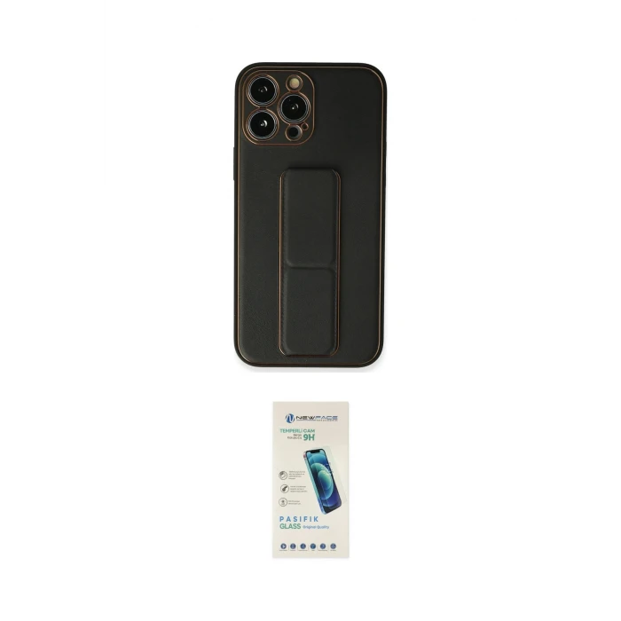 ieg™ iPhone 13 Pro Max Kılıf Akış Doku - Şeffaf Pasifik Cam Ekran Koruyucu