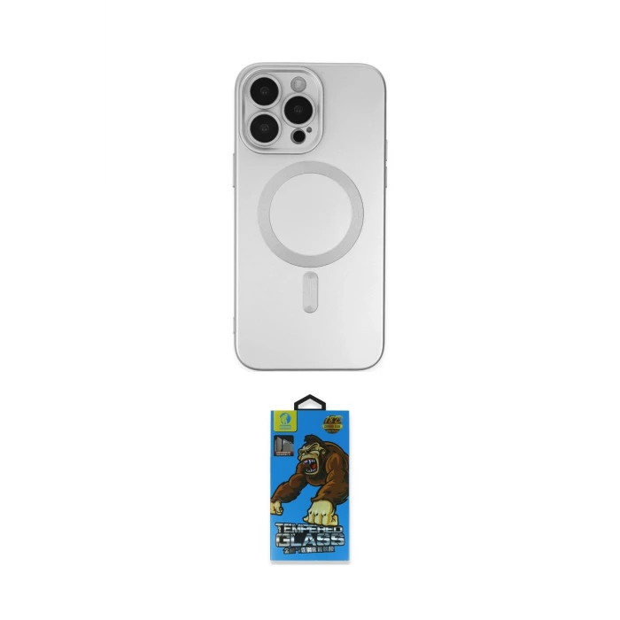 ieg™ iPhone 13 Pro Max Kılıf Akış Minimal Özel Seri - Siyah 18D Cam Ekran Koruyucu