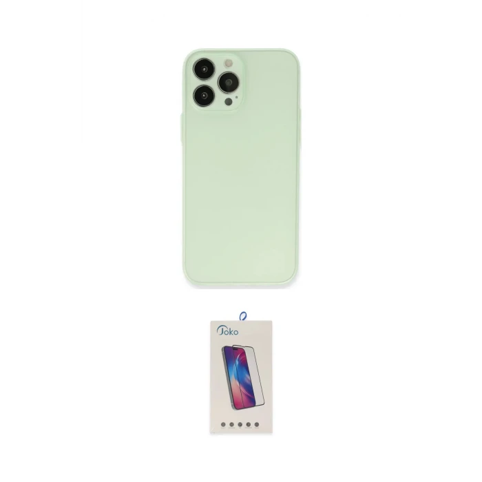 ieg™ iPhone 13 Pro Max Kılıf Atlas Minimal Prime - Siyah Joko 5D Cam