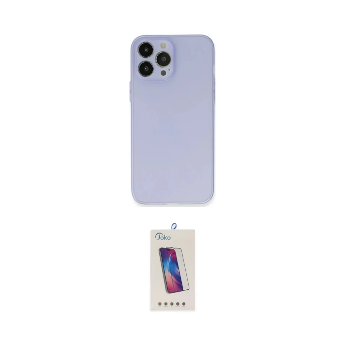 ieg™ iPhone 13 Pro Max Kılıf Atlas Minimal Prime - Siyah Joko 5D Cam