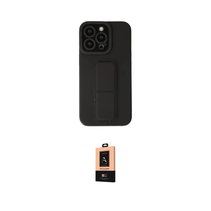ieg™ iPhone 13 Pro Max Kılıf Çekirdek Yansıma - Şeffaf Maxco Cam Ekran Koruyucu