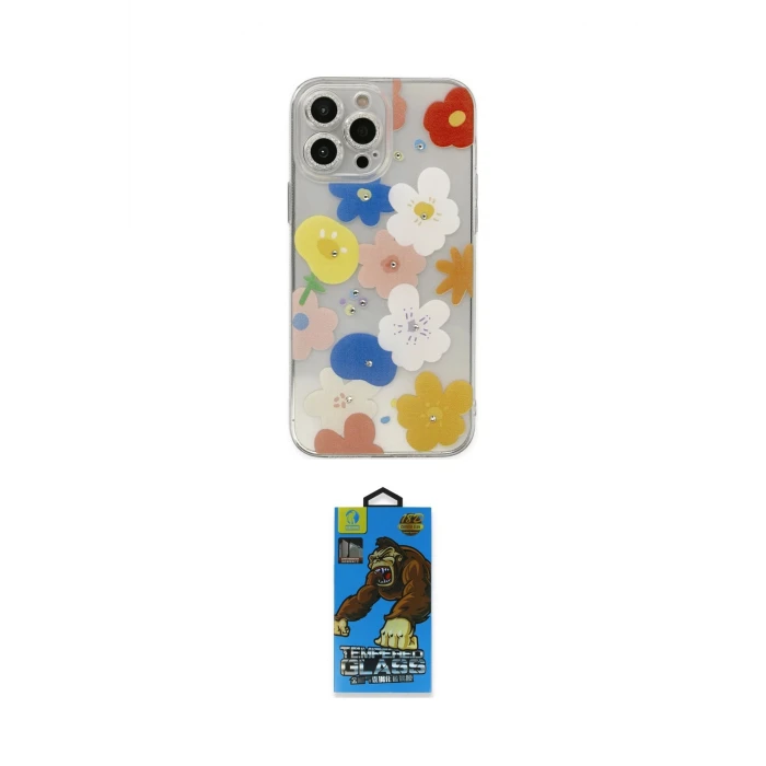 ieg™ iPhone 13 Pro Max Kılıf Eksen Asil Prime - Siyah 18D Cam Ekran Koruyucu