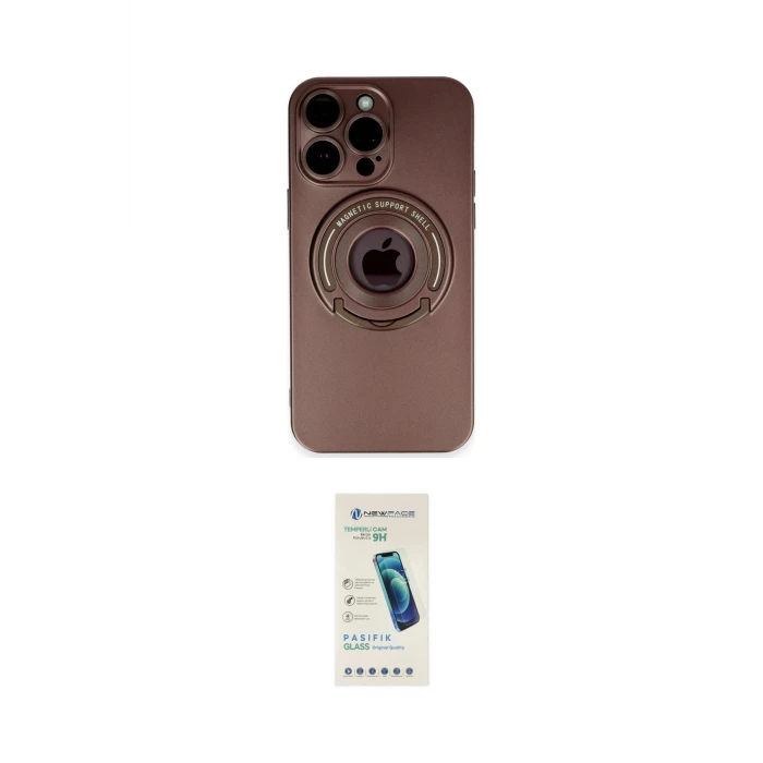 ieg™ iPhone 13 Pro Max Kılıf Eksen Klasik Prime - Şeffaf Pasifik Cam Ekran Koruyucu