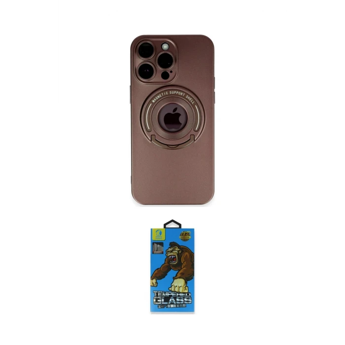 ieg™ iPhone 13 Pro Max Kılıf Eksen Klasik Prime - Siyah 18D Cam Ekran Koruyucu