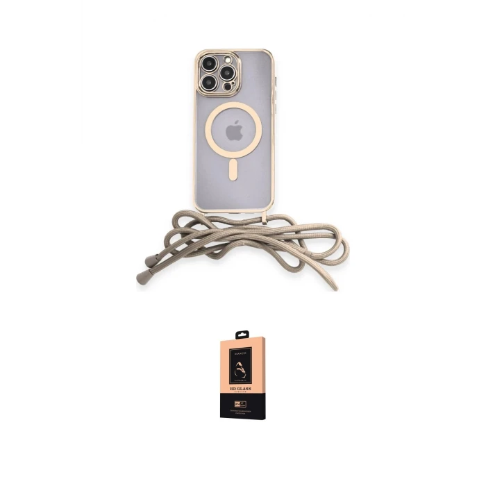 ieg™ iPhone 13 Pro Max Kılıf Eksen Özel Seri - Şeffaf Maxco Cam Ekran Koruyucu