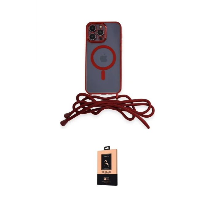 ieg™ iPhone 13 Pro Max Kılıf Eksen Özel Seri - Şeffaf Maxco Cam Ekran Koruyucu