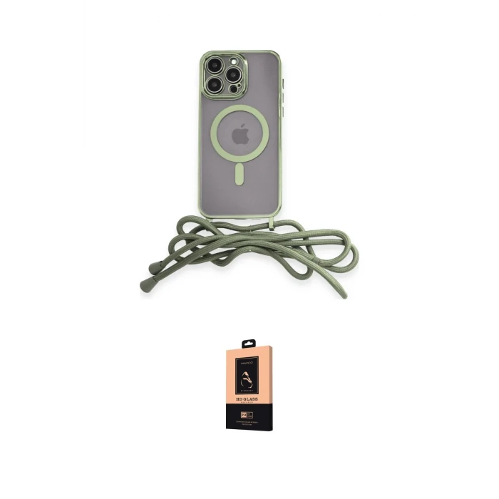 ieg™ iPhone 13 Pro Max Kılıf Eksen Özel Seri - Şeffaf Maxco Cam Ekran Koruyucu