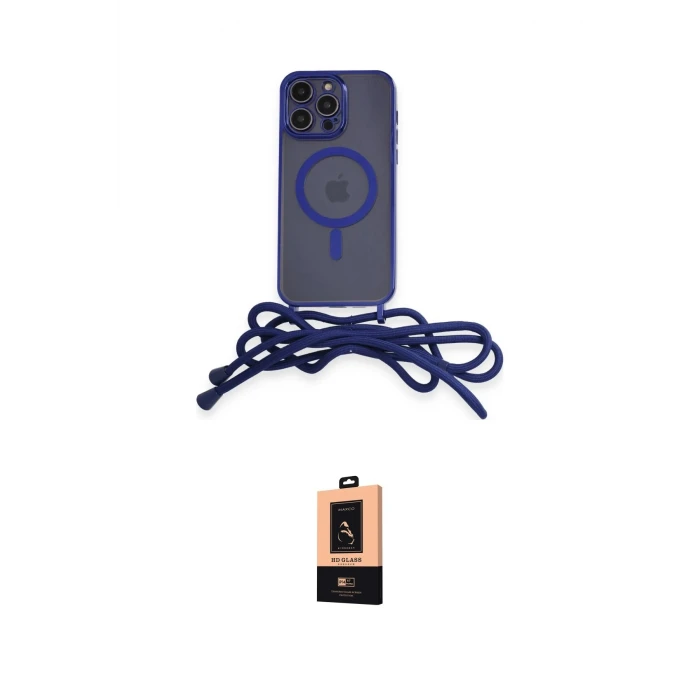 ieg™ iPhone 13 Pro Max Kılıf Eksen Özel Seri - Şeffaf Maxco Cam Ekran Koruyucu