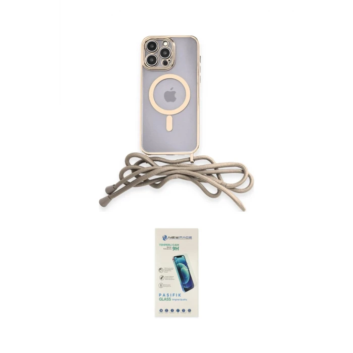 ieg™ iPhone 13 Pro Max Kılıf Eksen Özel Seri - Şeffaf Pasifik Cam Ekran Koruyucu