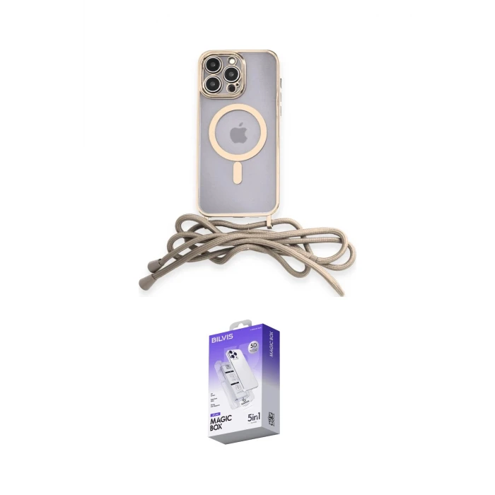 ieg™ iPhone 13 Pro Max Kılıf Eksen Özel Seri - Siyah Bilvis 5in1 3D Magic Cam Ekran Koruyucu