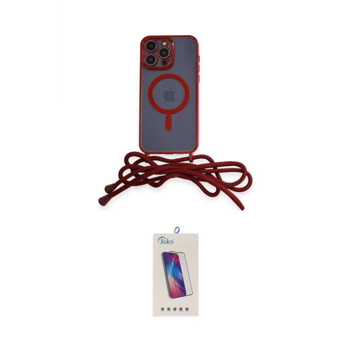 ieg™ iPhone 13 Pro Max Kılıf Eksen Özel Seri - Siyah Joko 5D Cam