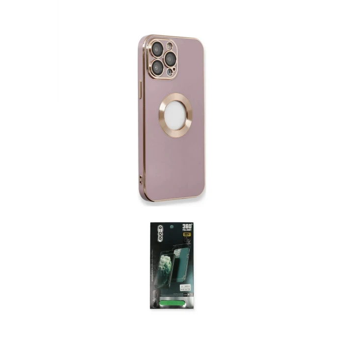 ieg™ iPhone 13 Pro Max Kılıf İz Form Serisi - Şeffaf 360 Full Body Arka Koruyucu
