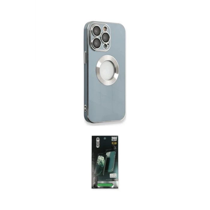 ieg™ iPhone 13 Pro Max Kılıf İz Form Serisi - Şeffaf 360 Full Body Arka Koruyucu