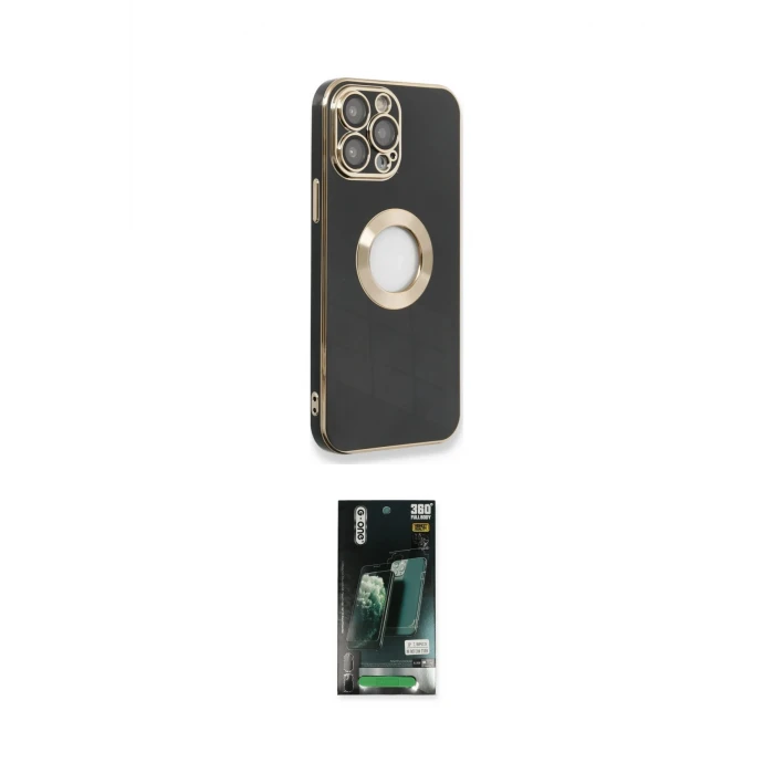 ieg™ iPhone 13 Pro Max Kılıf İz Form Serisi - Şeffaf 360 Full Body Arka Koruyucu