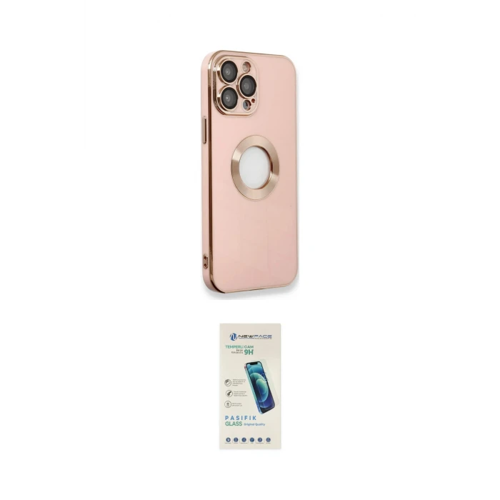 ieg™ iPhone 13 Pro Max Kılıf İz Form Serisi - Şeffaf Pasifik Cam Ekran Koruyucu