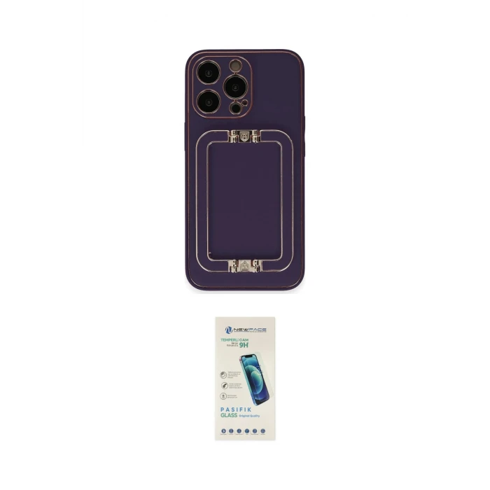 ieg™ iPhone 13 Pro Max Kılıf Kozmos Minimal Prime - Şeffaf Pasifik Cam Ekran Koruyucu
