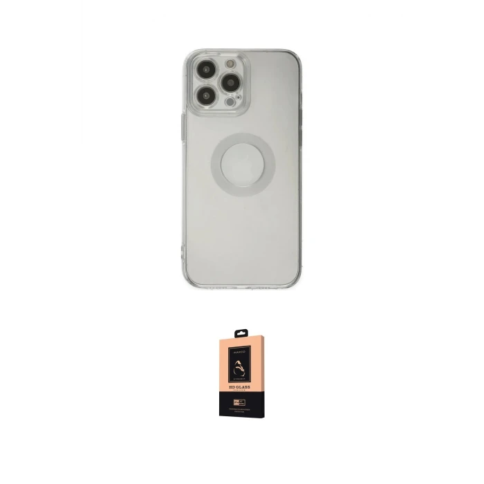 ieg™ iPhone 13 Pro Max Kılıf Kutup Klasik - Şeffaf Maxco Cam Ekran Koruyucu