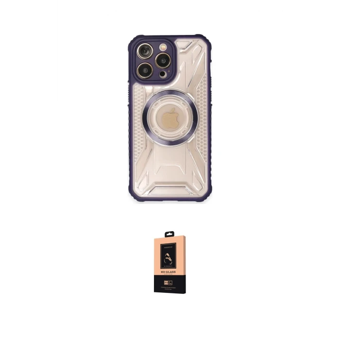 ieg™ iPhone 13 Pro Max Kılıf Kutup Modern - Şeffaf Maxco Cam Ekran Koruyucu