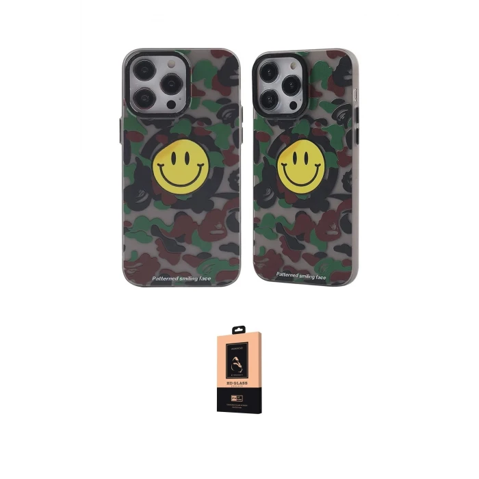 ieg™ iPhone 13 Pro Max Kılıf Nova Doku Koleksiyonu - Şeffaf Maxco Cam Ekran Koruyucu