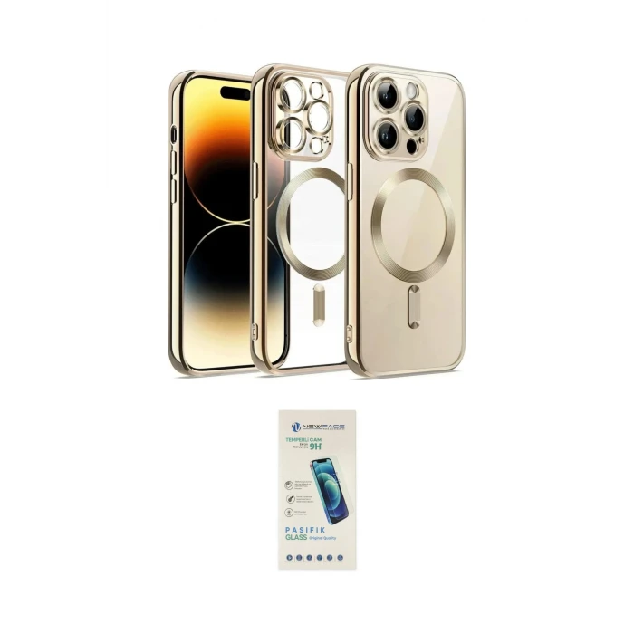 ieg™ iPhone 13 Pro Max Kılıf Nova Işık Özel Seri - Şeffaf Pasifik Cam Ekran Koruyucu