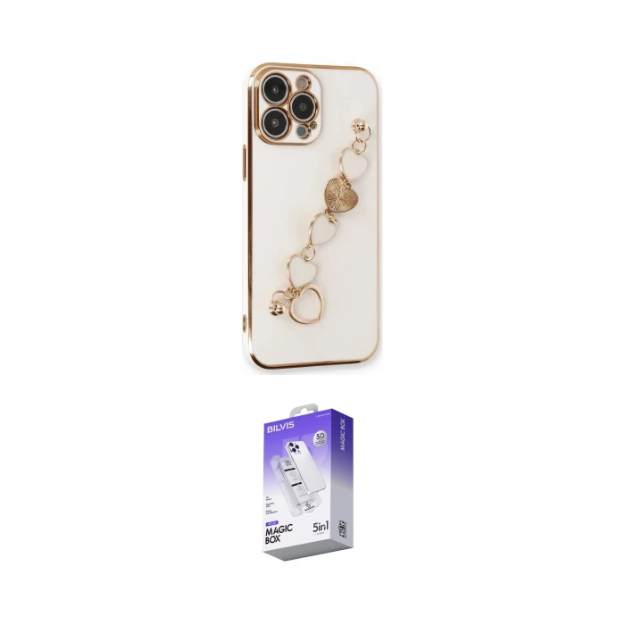 ieg™ iPhone 13 Pro Max Kılıf Nova Işık Prime - Siyah Bilvis 5in1 3D Magic Cam Ekran Koruyucu