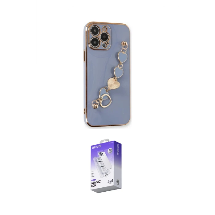 ieg™ iPhone 13 Pro Max Kılıf Nova Işık Prime - Siyah Bilvis 5in1 3D Magic Cam Ekran Koruyucu