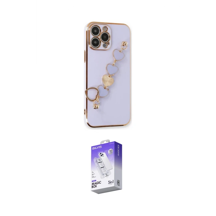 ieg™ iPhone 13 Pro Max Kılıf Nova Işık Prime - Siyah Bilvis 5in1 3D Magic Cam Ekran Koruyucu
