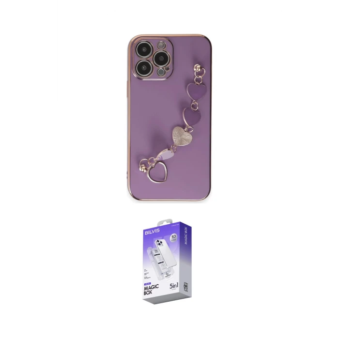 ieg™ iPhone 13 Pro Max Kılıf Nova Işık Prime - Siyah Bilvis 5in1 3D Magic Cam Ekran Koruyucu